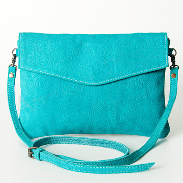 American Darling Envelope Embossed Full Grain Genuine Leather Western Women Bag Handbag Purse | for Cute